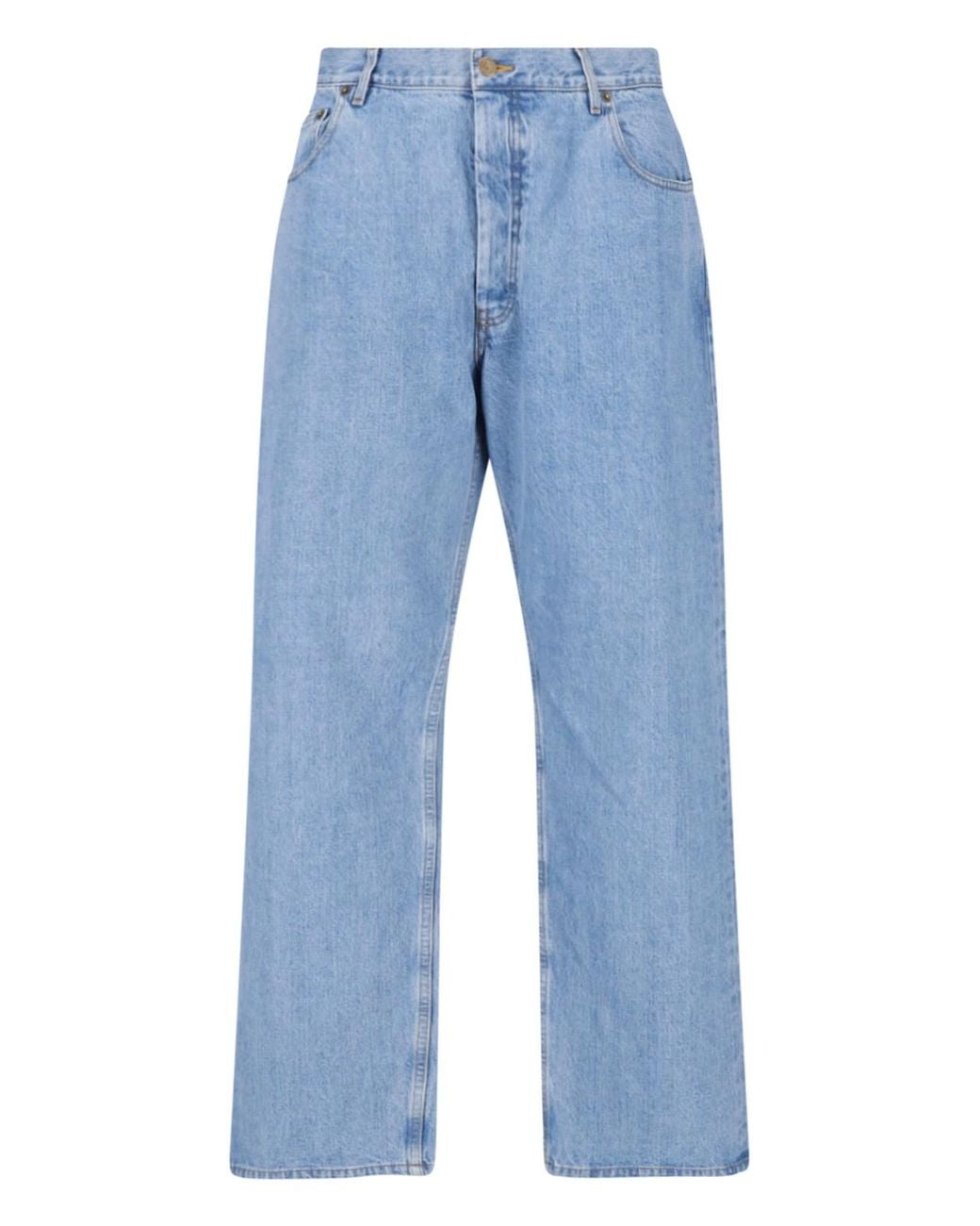 Thom Browne Blue Wide-Leg Jeans for men
