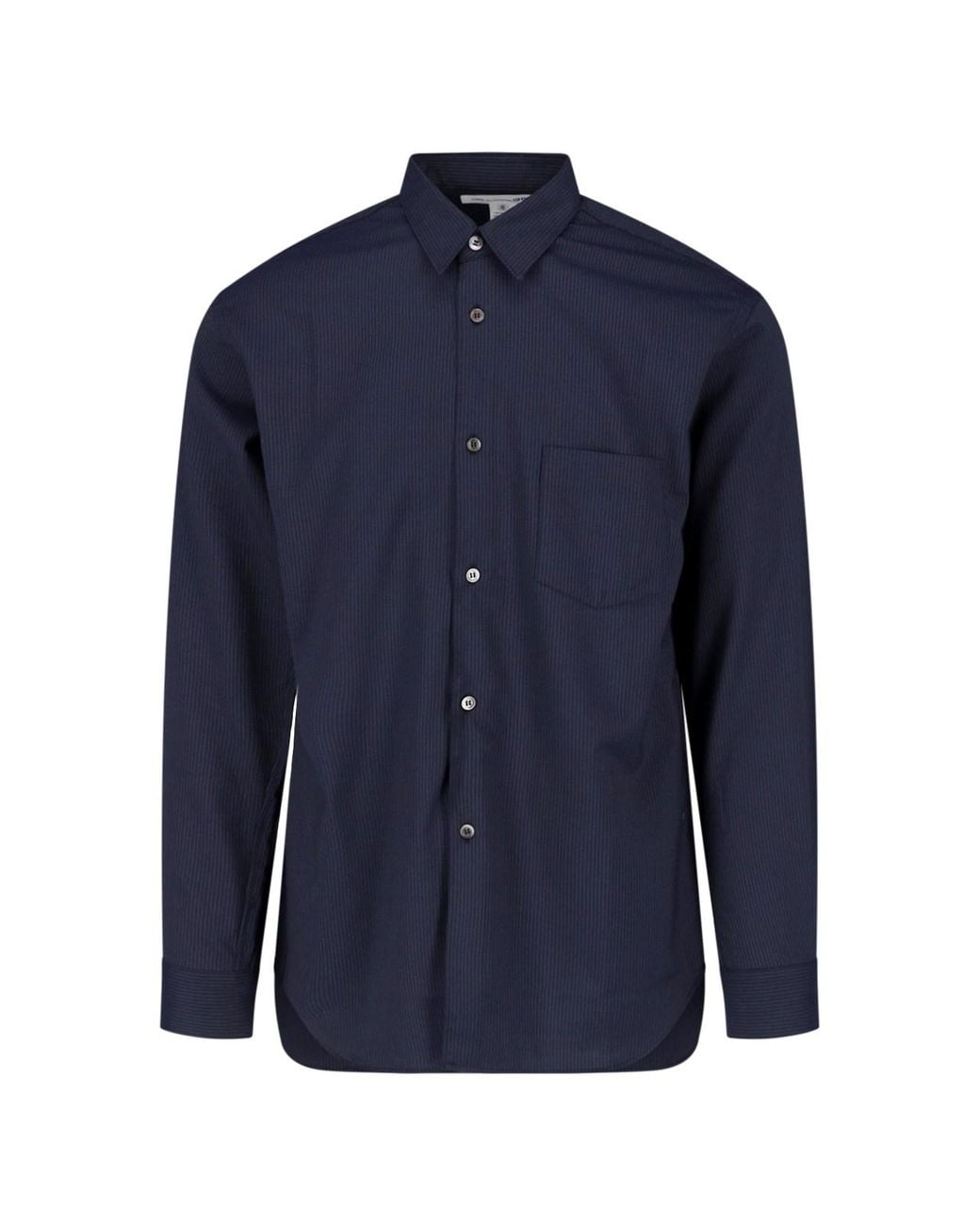 Comme des Garçons Blue Long Sleeve Button-Up Shirt for men
