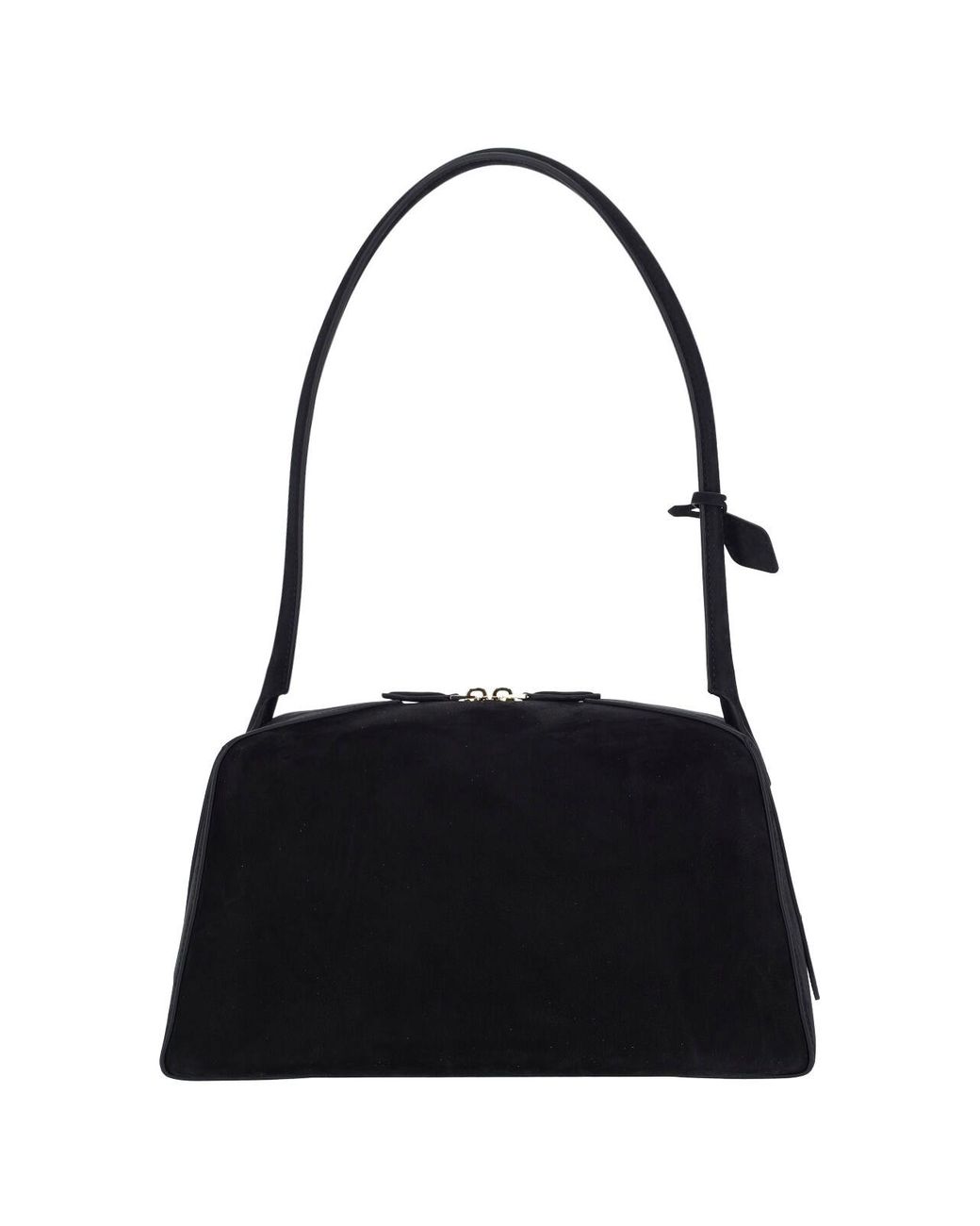 Alaïa Black Le Bouledogue Nubuck Shoulder Bag