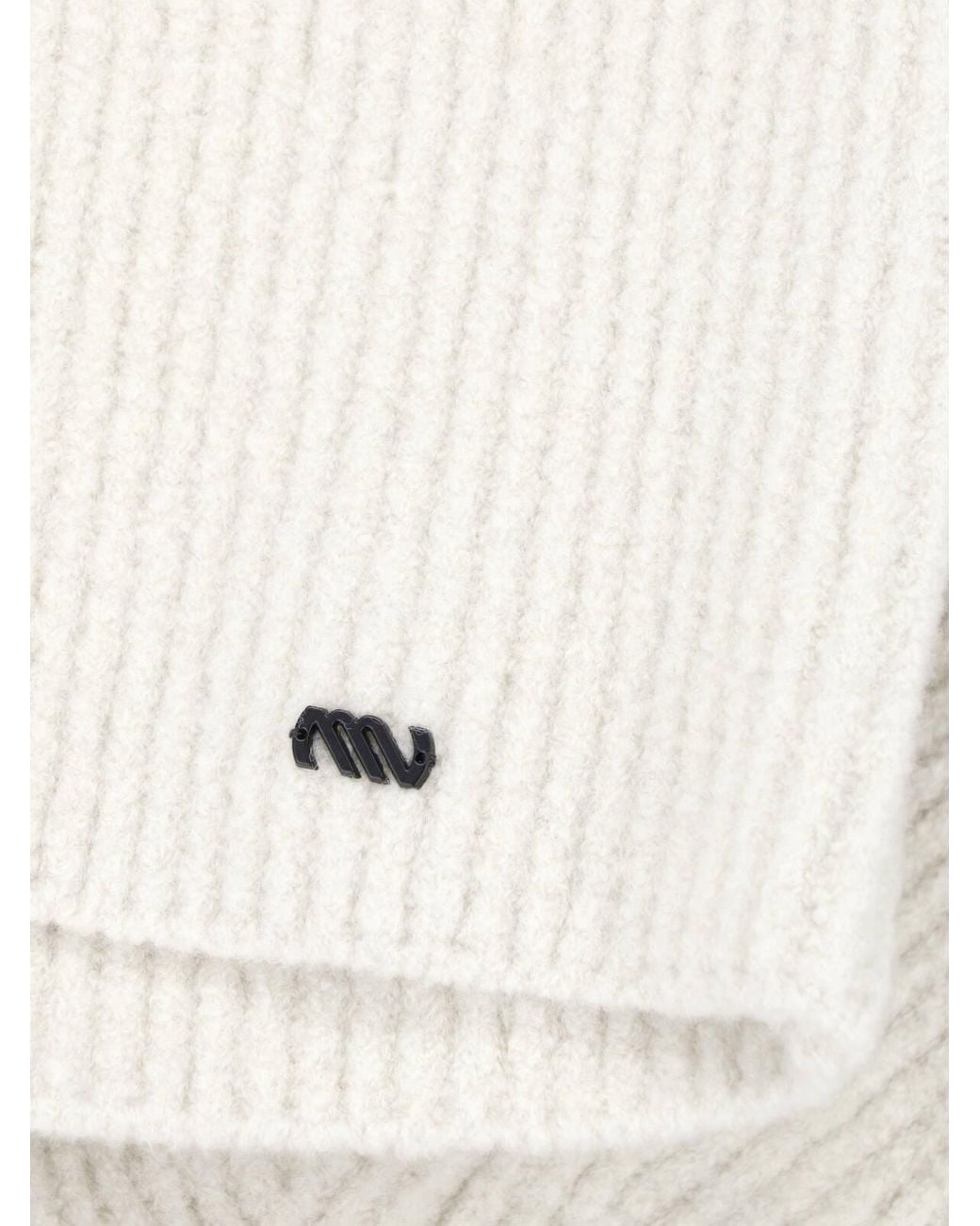 Massimo Osti Studio White Lana-Blend Zip Cardigan for men
