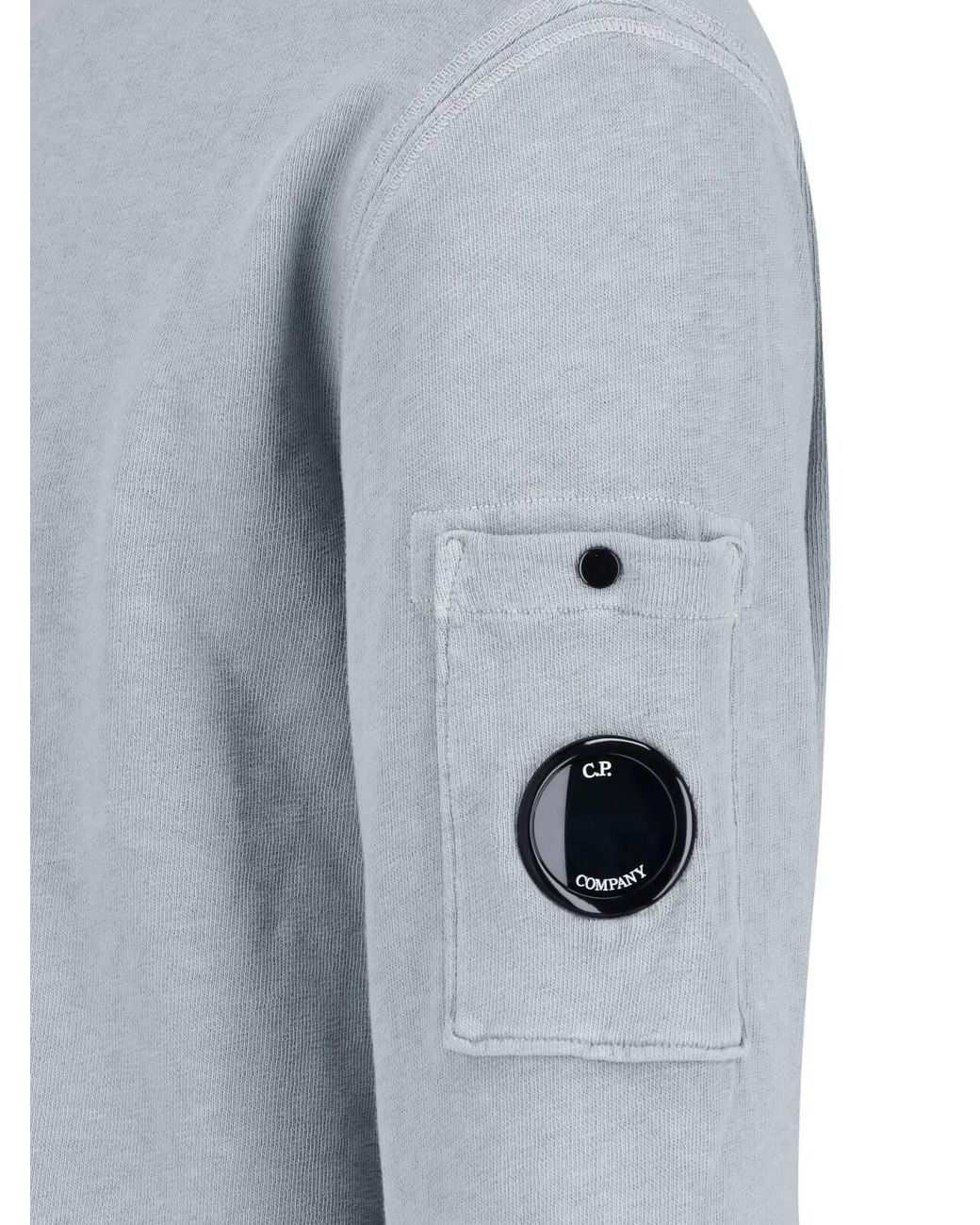 C P Company Blue Logo Sweatshirt for men