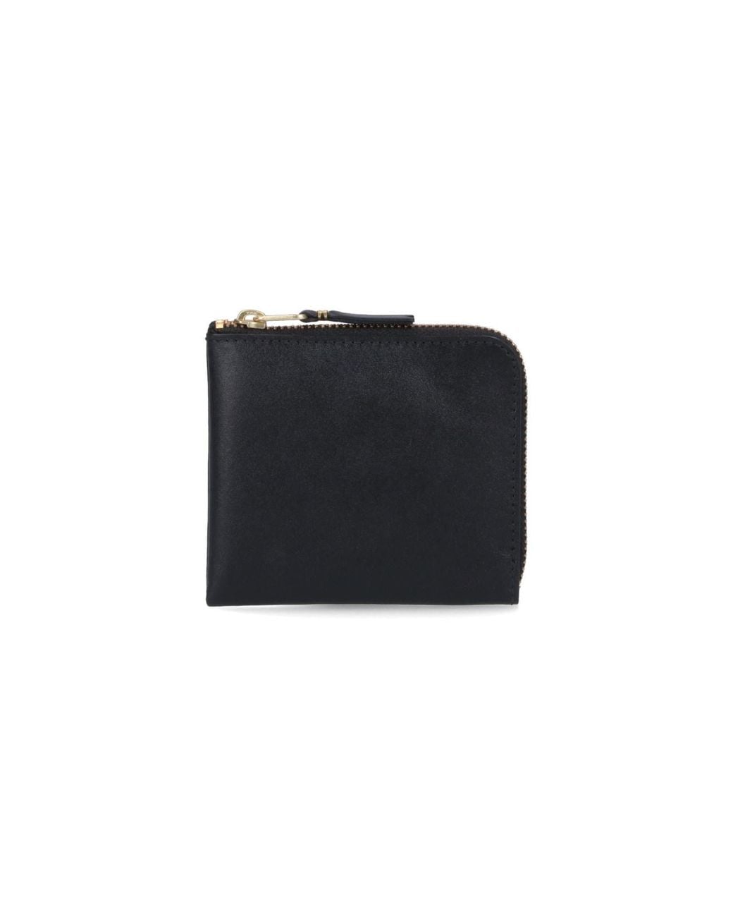 Comme des Garçons Black Leather Zip-Around Wallet
