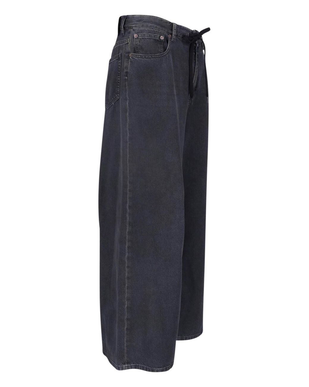 MM6 by Maison Margiela Blue Wide Jeans