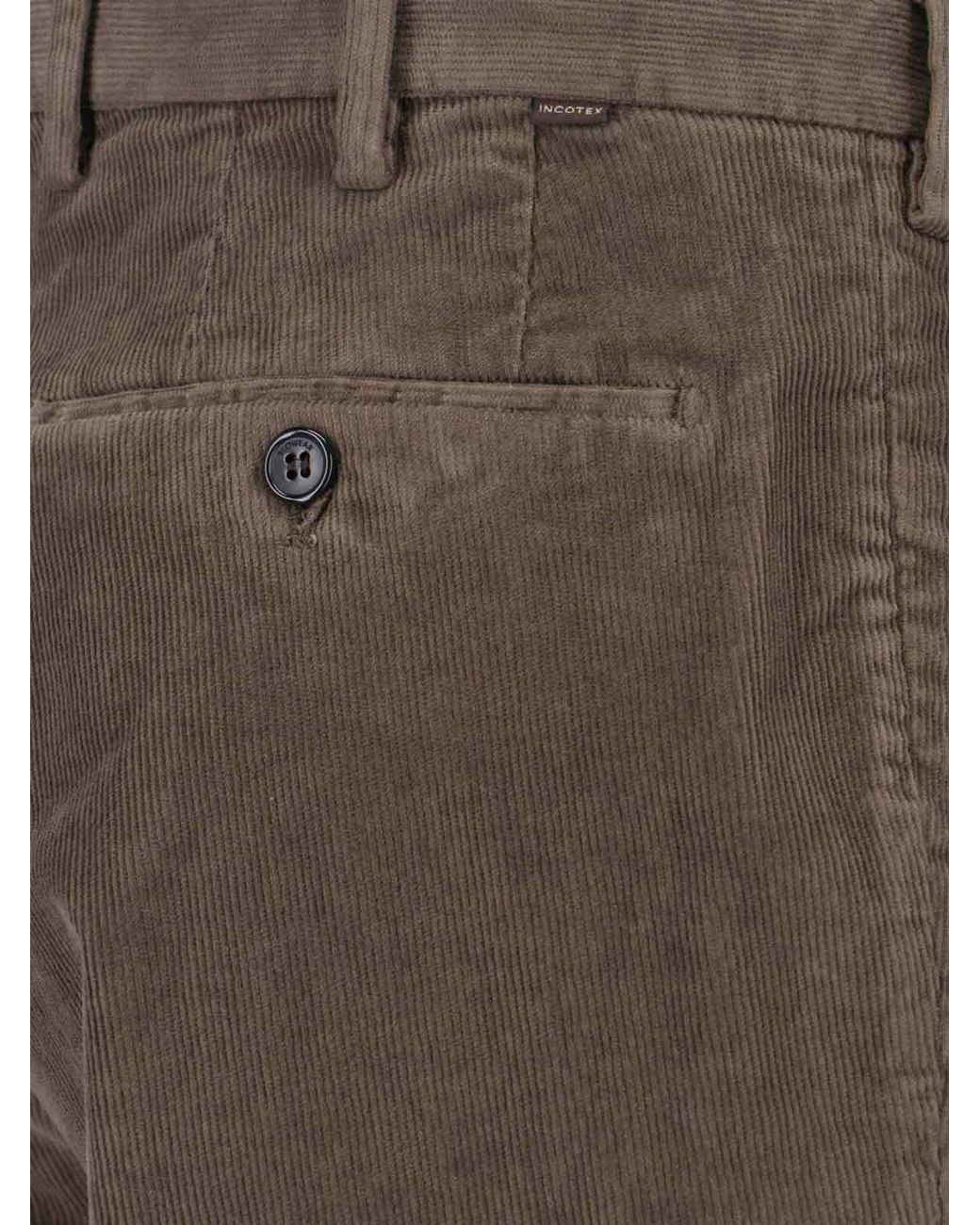 Incotex Gray Chinos for men