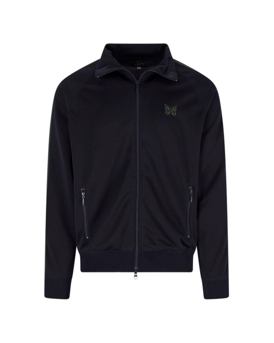 Needles Blue Zip Sweatshirt for men