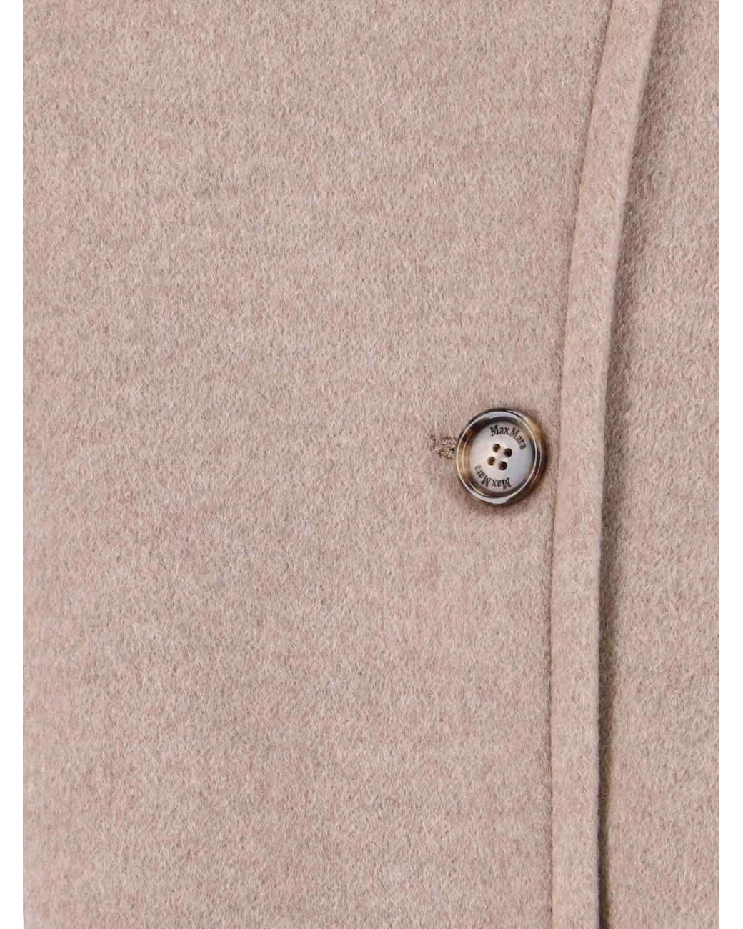 Max Mara Pink Derrik Cashmere Cape
