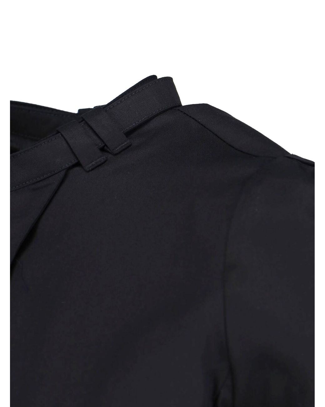 DIESEL Black Lyocell Midi Shirt Dress