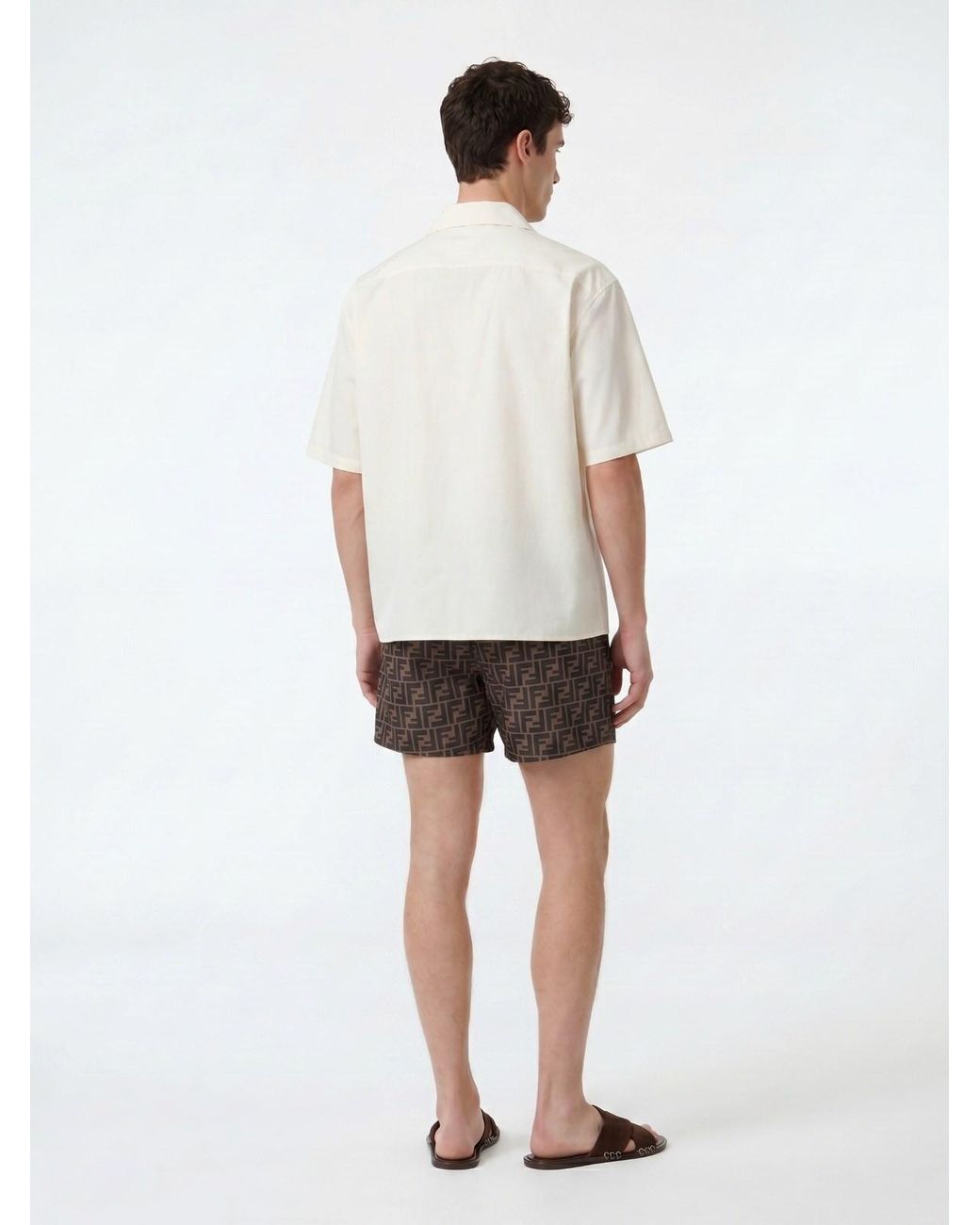 Loewe White Cotton Twill Shirt for men