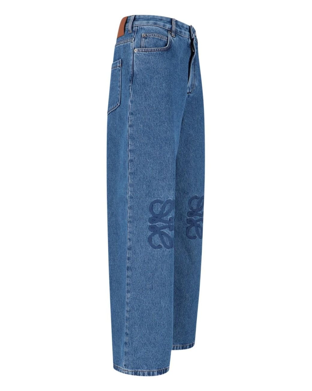 Loewe Blue Baggy 'Anagram' Jeans