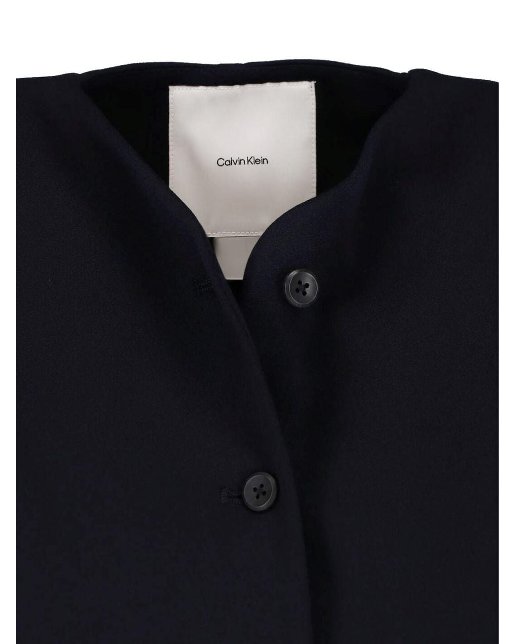 Calvin Klein Black Button Top