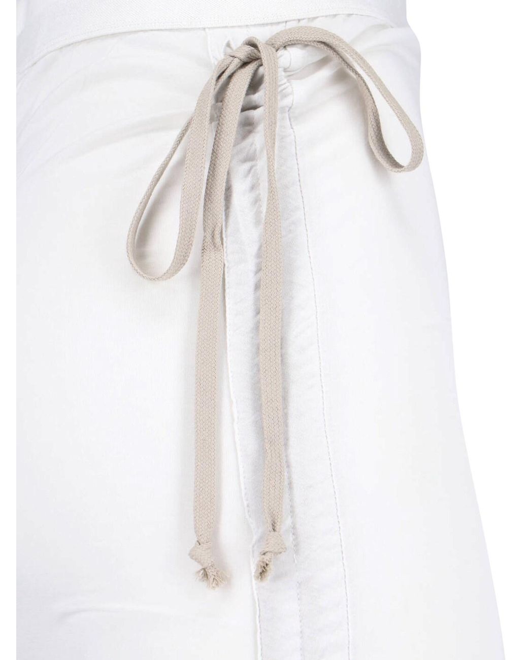 Rick Owens White Draped Maxi Skirt