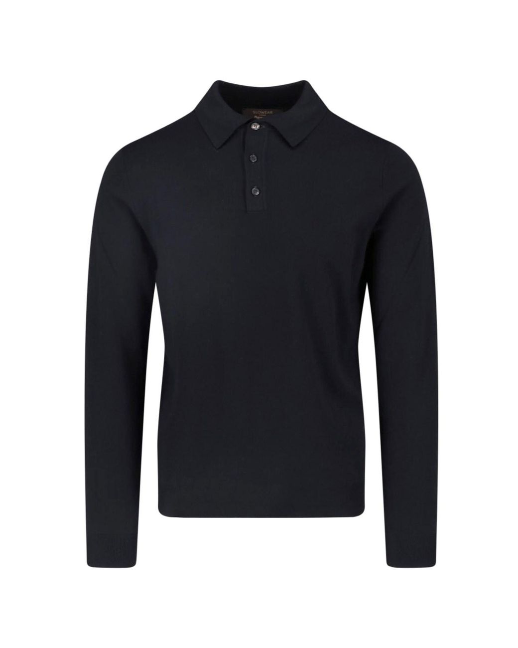 Zanone Blue Virgin Wool Polo for men