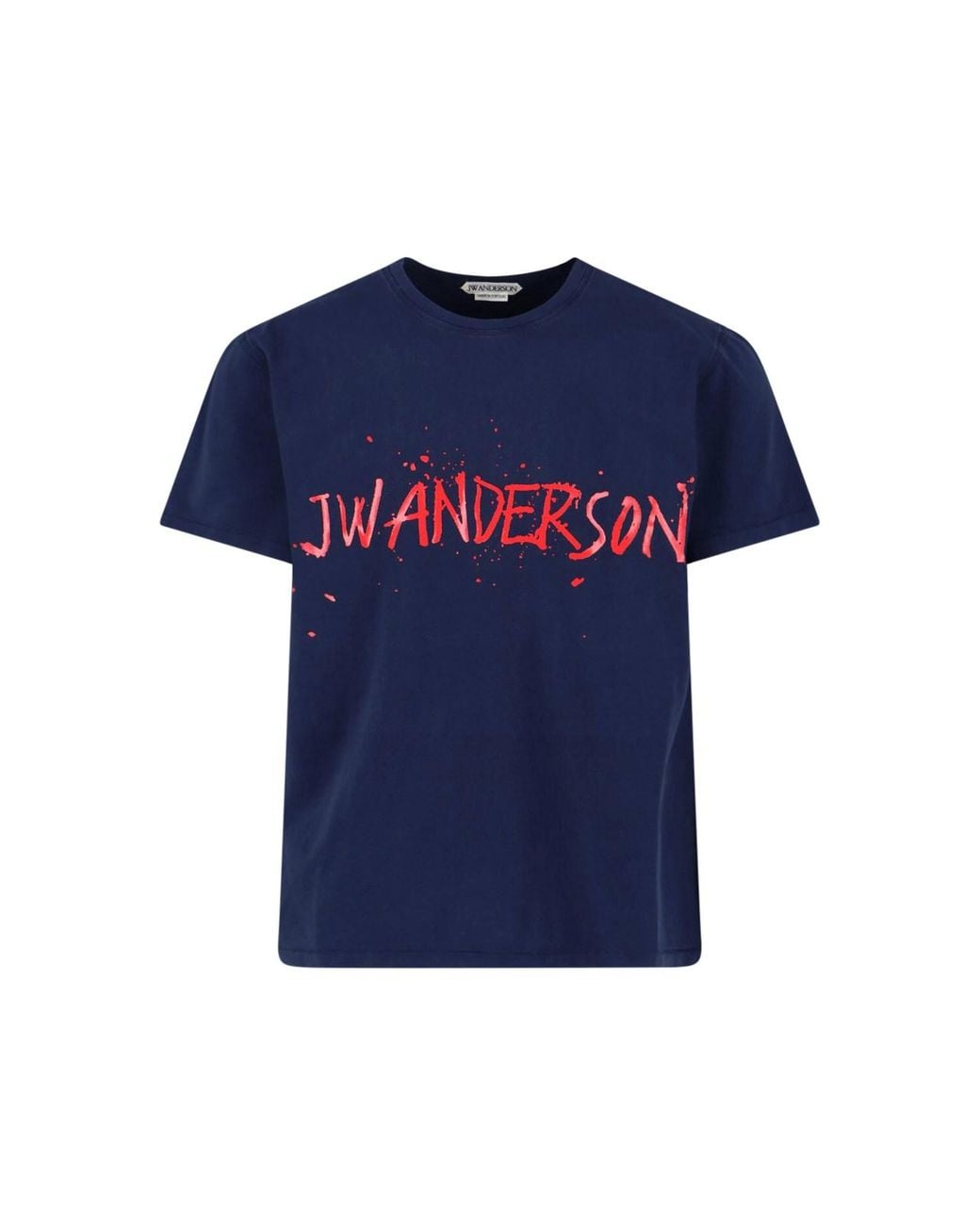 J.W. Anderson Blue Circular Logo T-Shirt for men