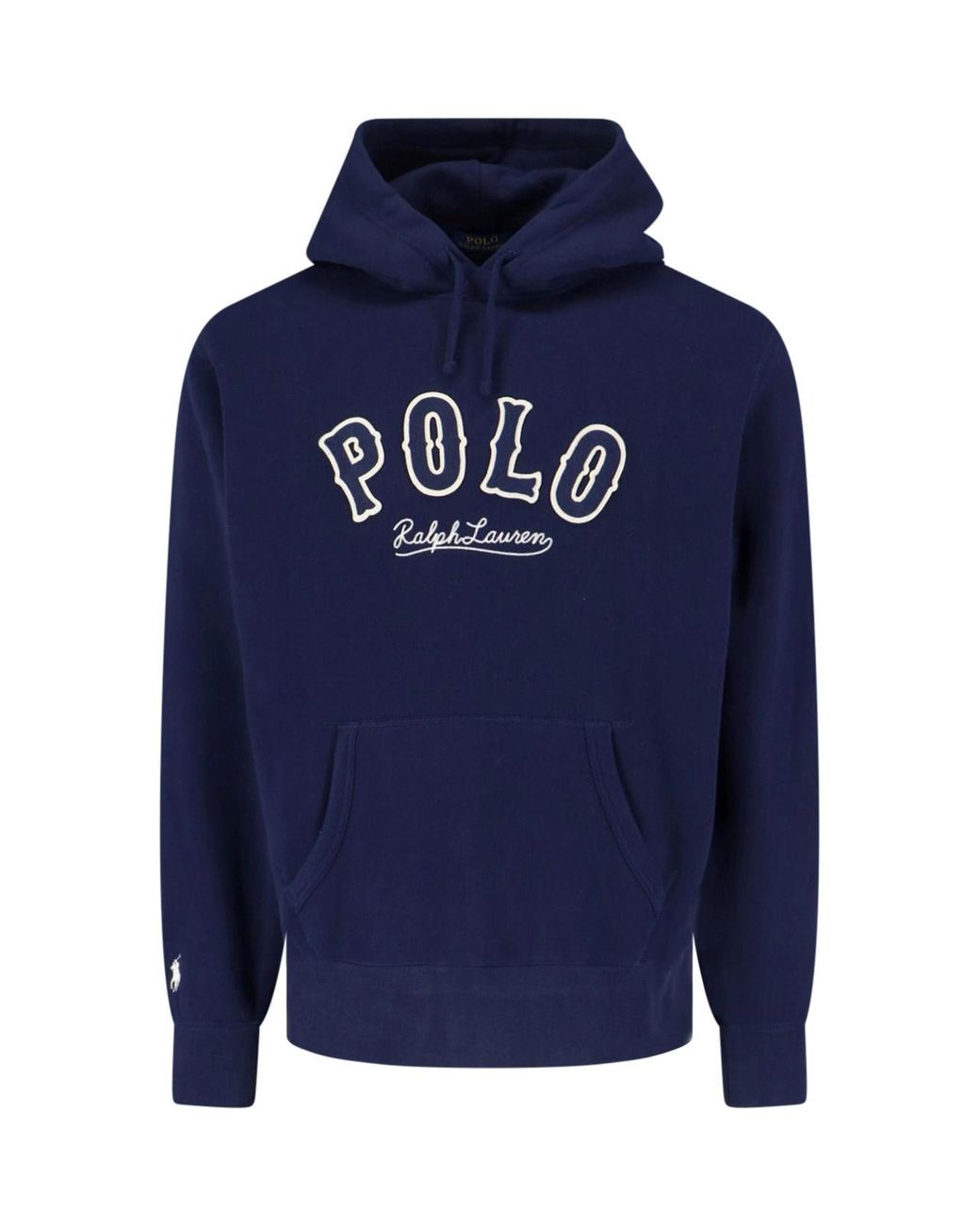 Polo Ralph Lauren Blue Graphic Pullover Hoodie for men