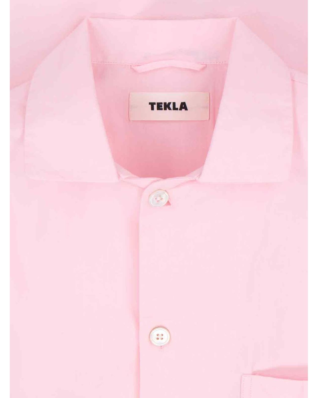 Tekla Pink Pajama Shirt