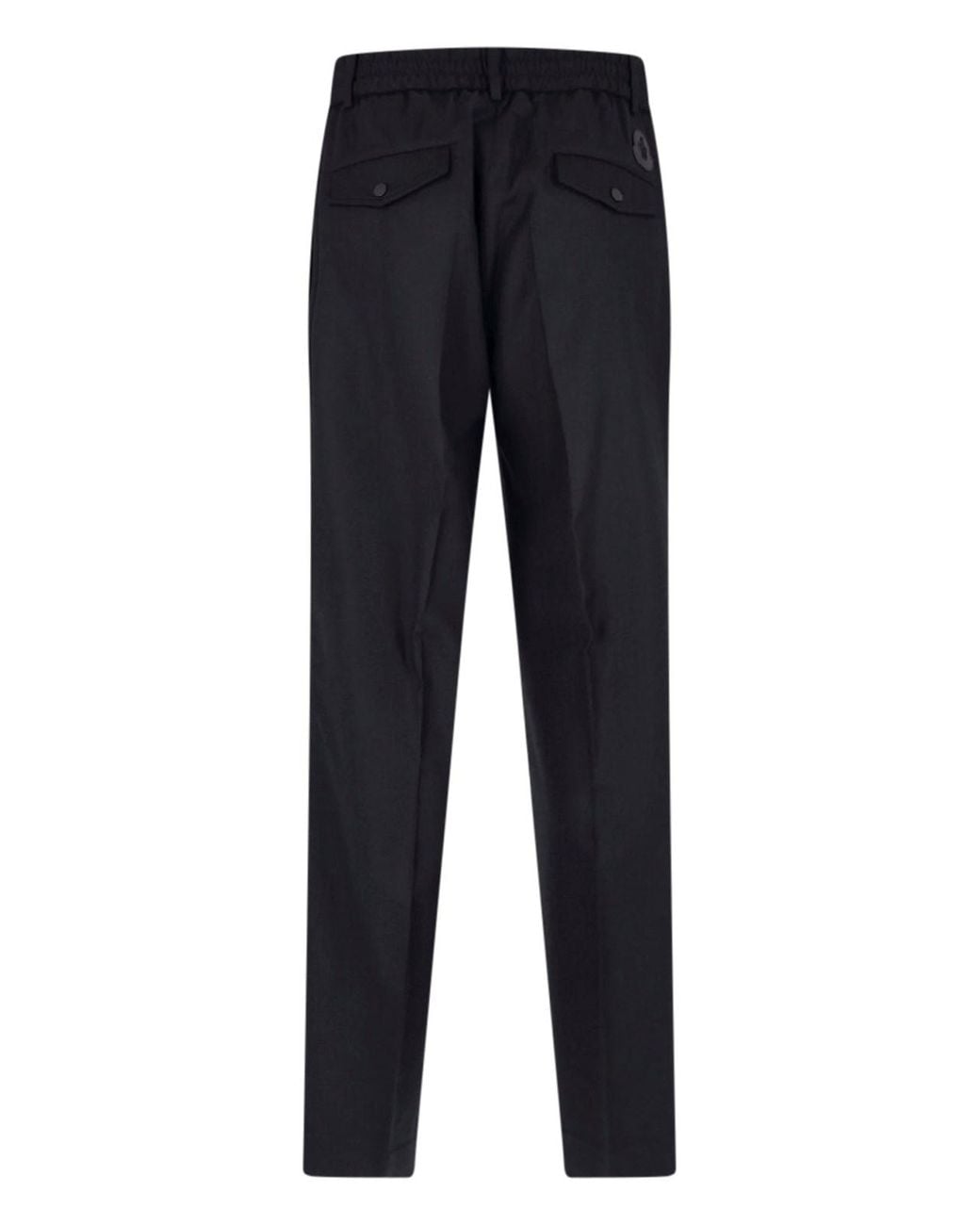 Moncler Blue Virgin Wool Trousers for men