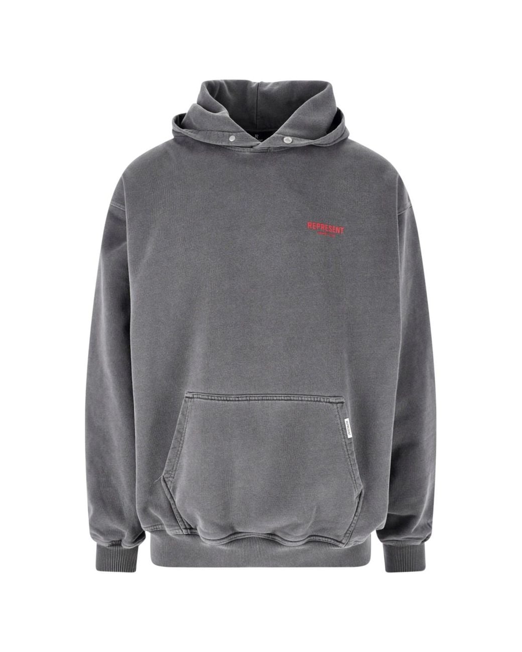 Represent Gray Hoodie Logo for men