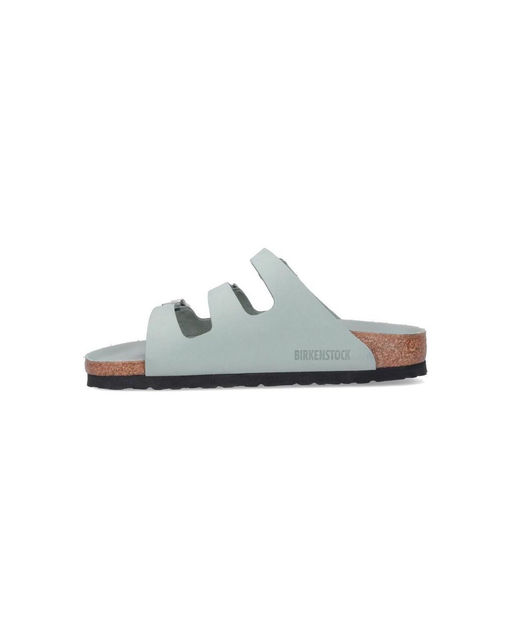 Birkenstock Green Triple Strap Buckle Slide Sandals