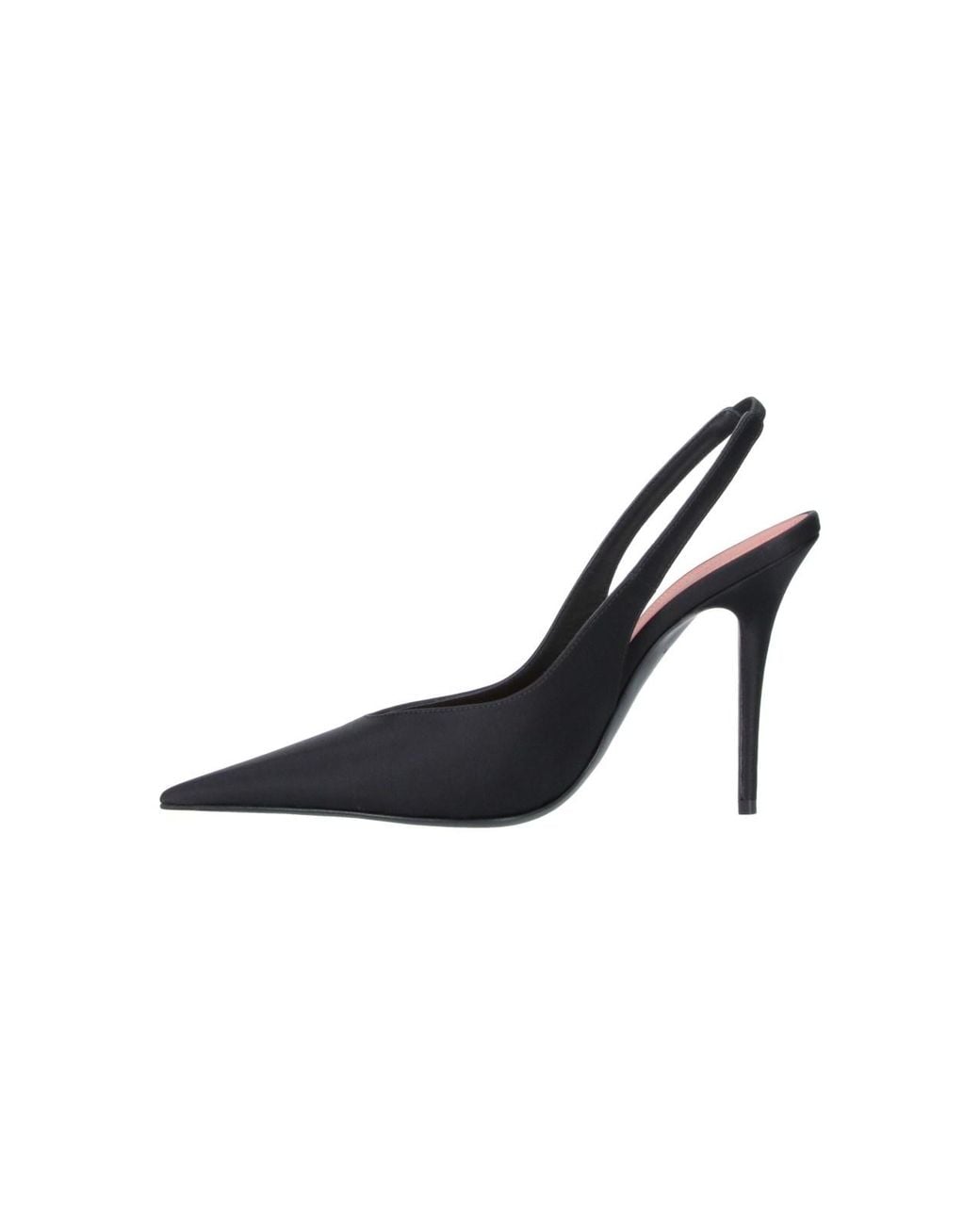 AMINA MUADDI Black Pointed Toe Slingback Pump