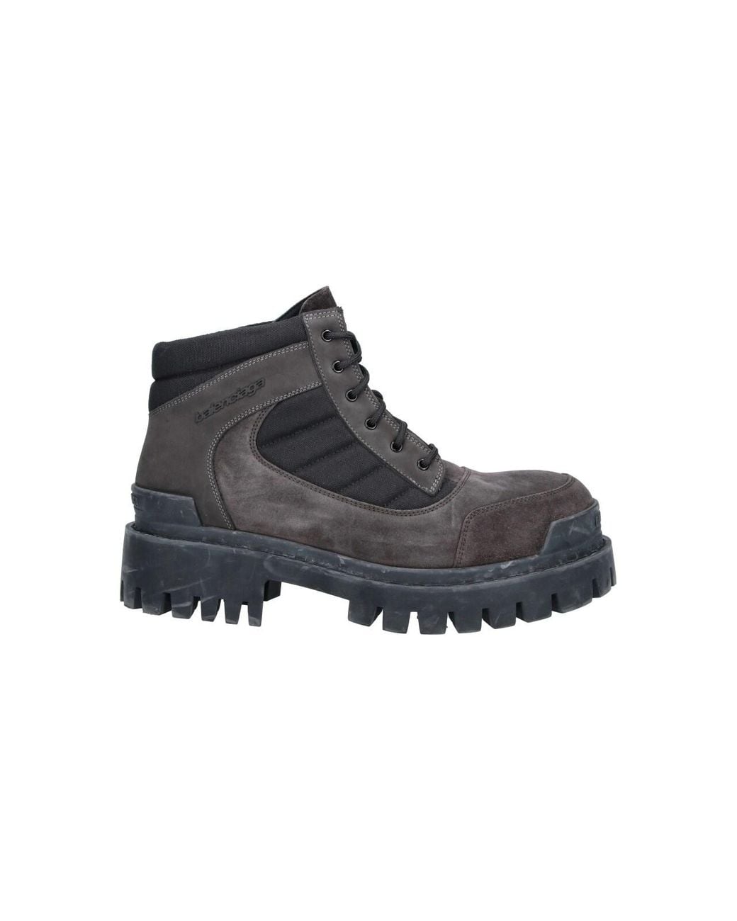 Balenciaga Brown Combat Strike Boots for men
