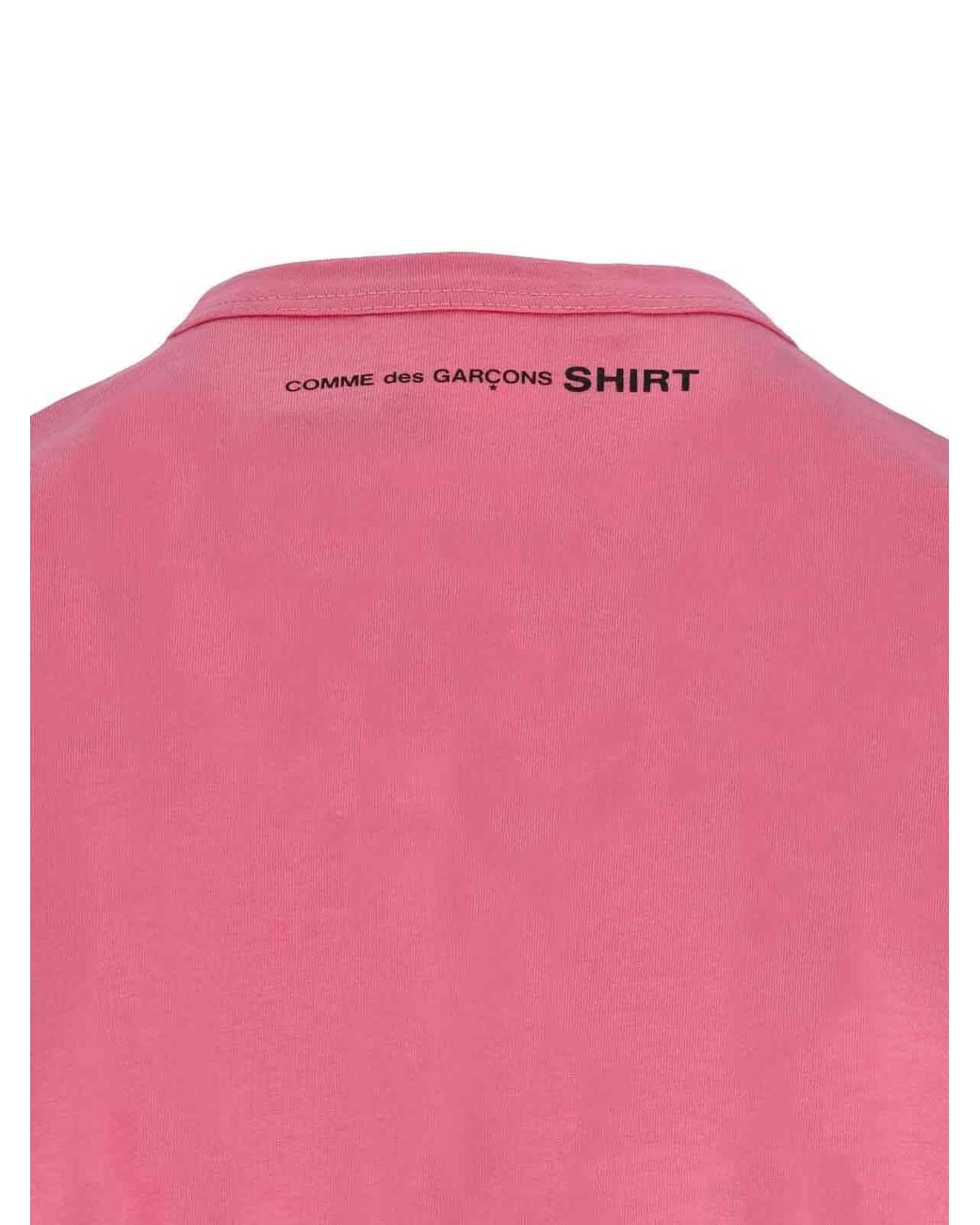 Comme des Garçons Pink Knit T-Shirt for men