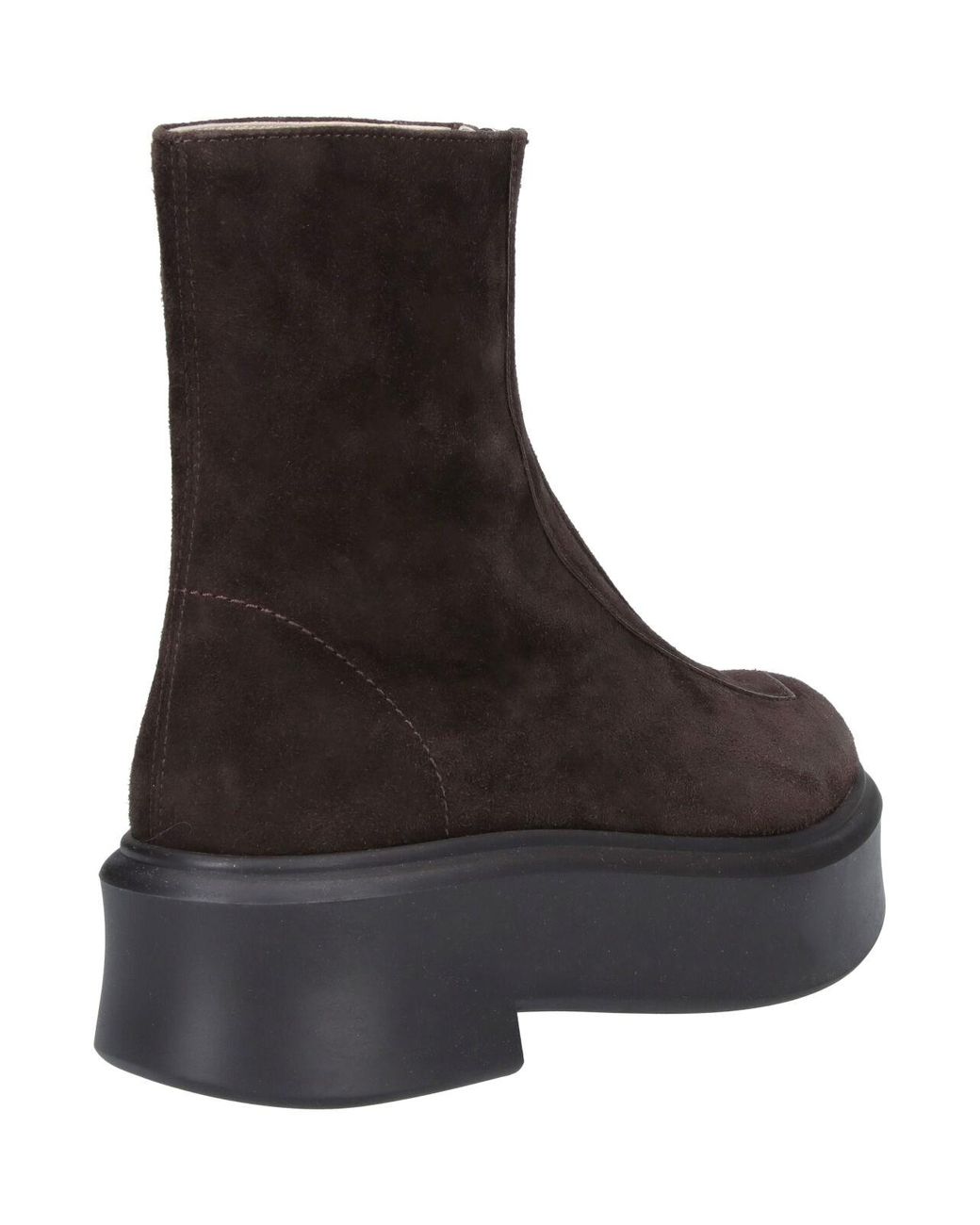 The Row Brown Ankle Boots "Zipped Boot 1"