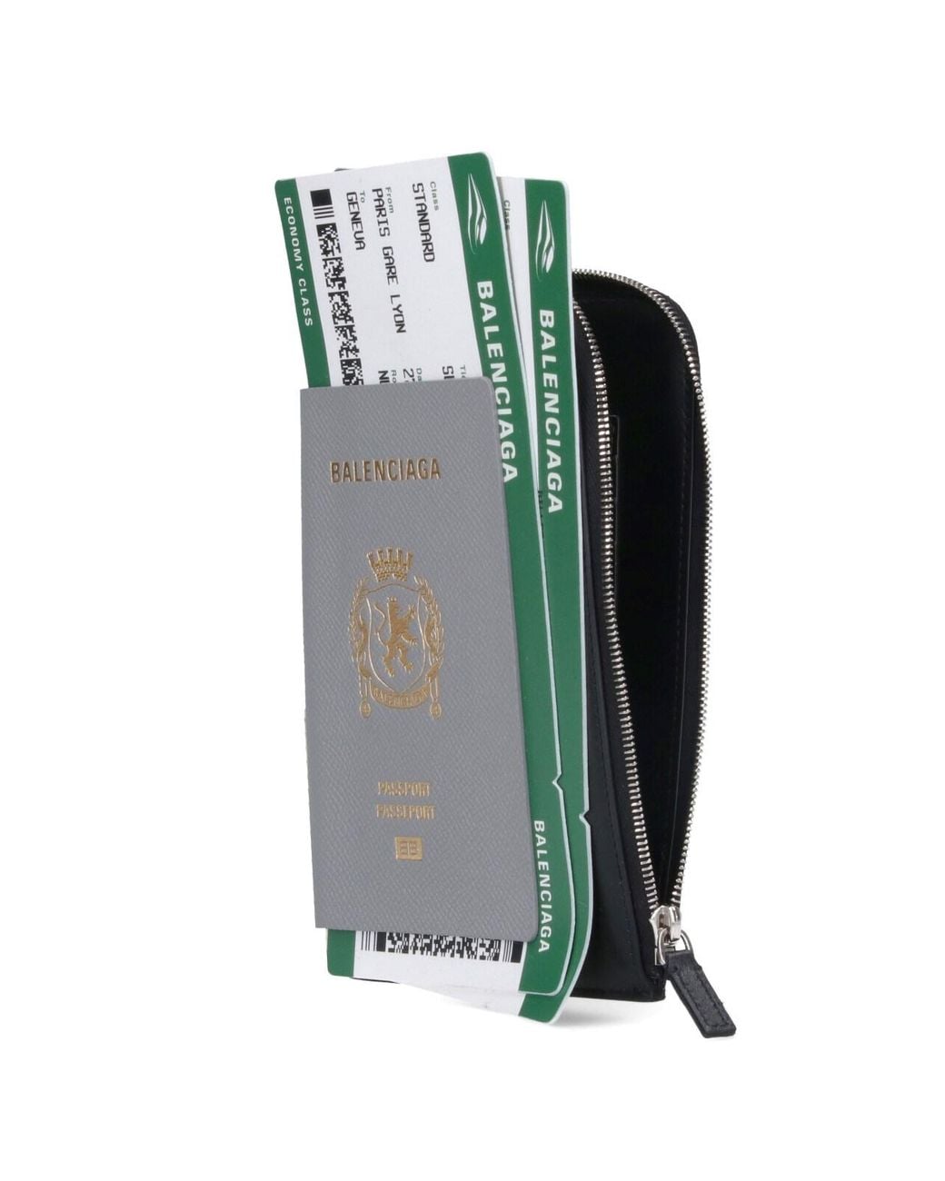 Balenciaga Blue Wallets Calf Leather for men