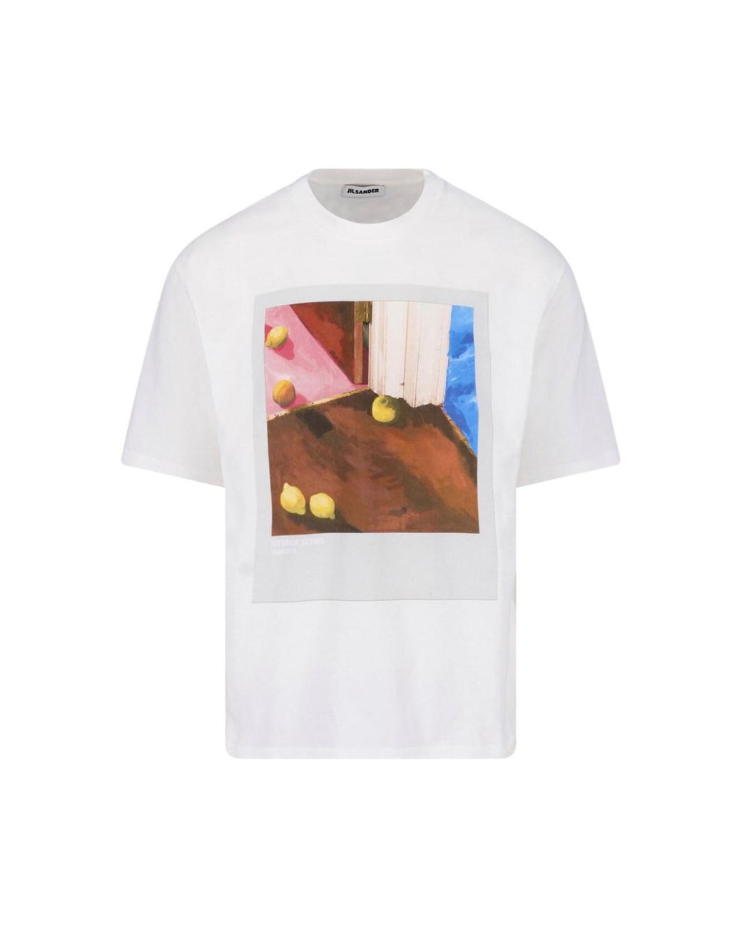 Jil Sander White 100% Cotton T-Shirt for men