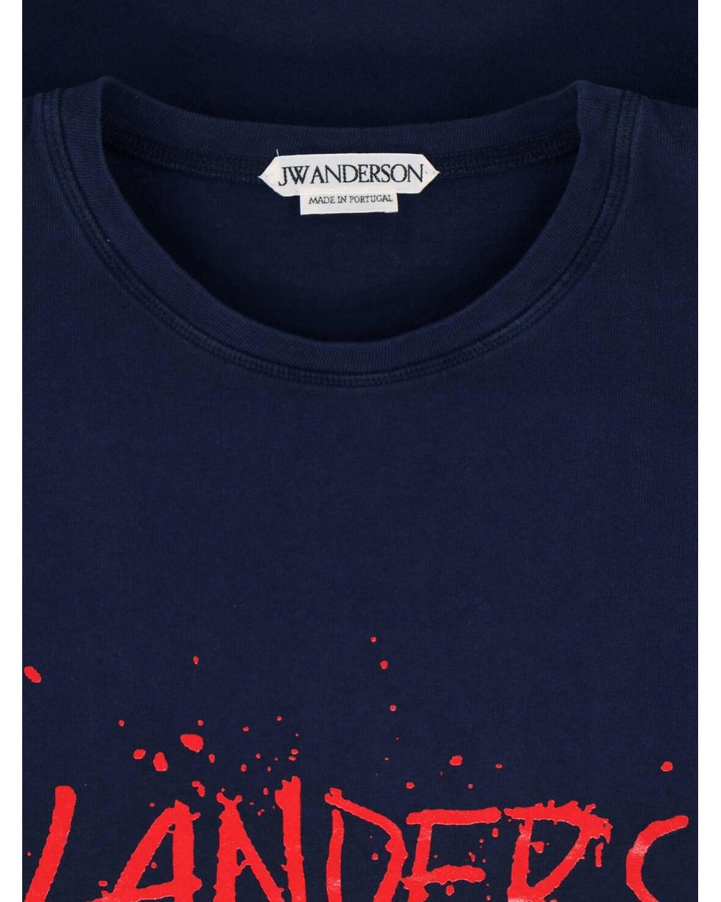 J.W. Anderson Blue Circular Logo T-Shirt for men