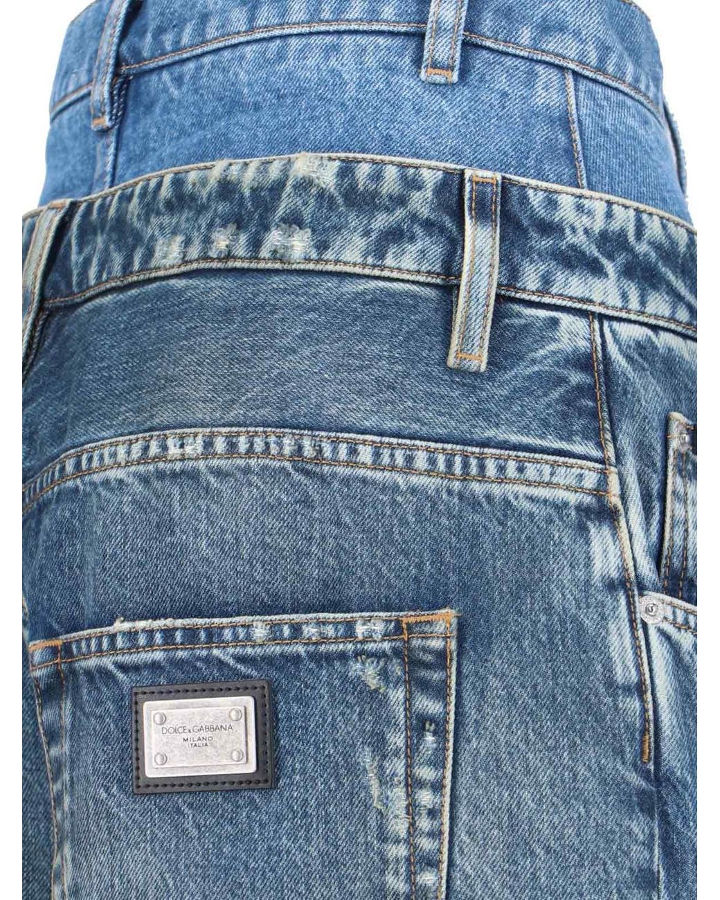 Dolce & Gabbana Blue Jeans Cotton
