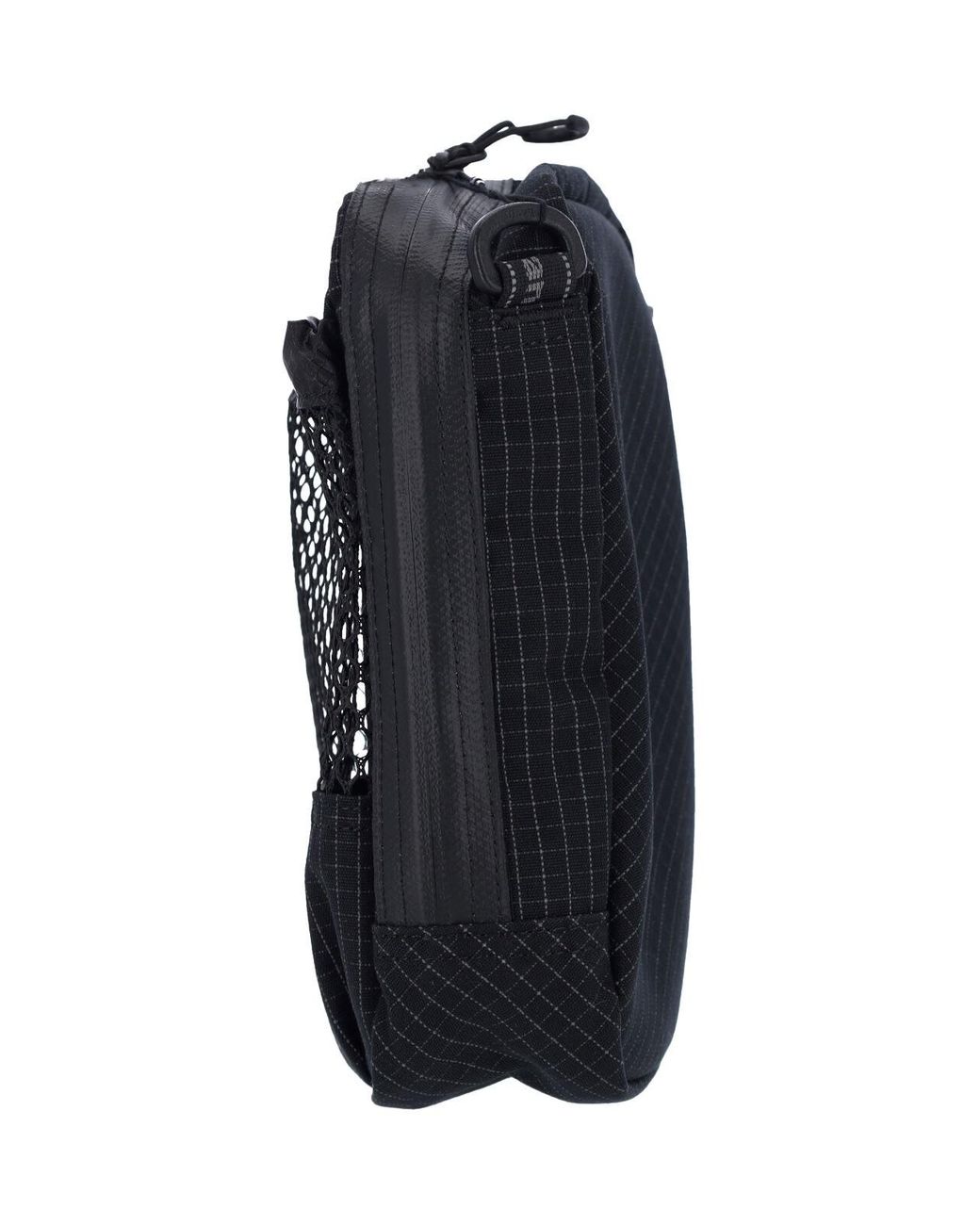 And Wander Black 'Reflective' Crossbody Pouch Bag for men