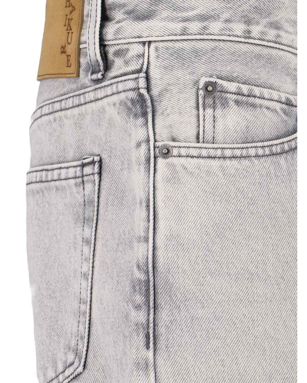 Haikure Gray "Blake" Straight Jeans for men