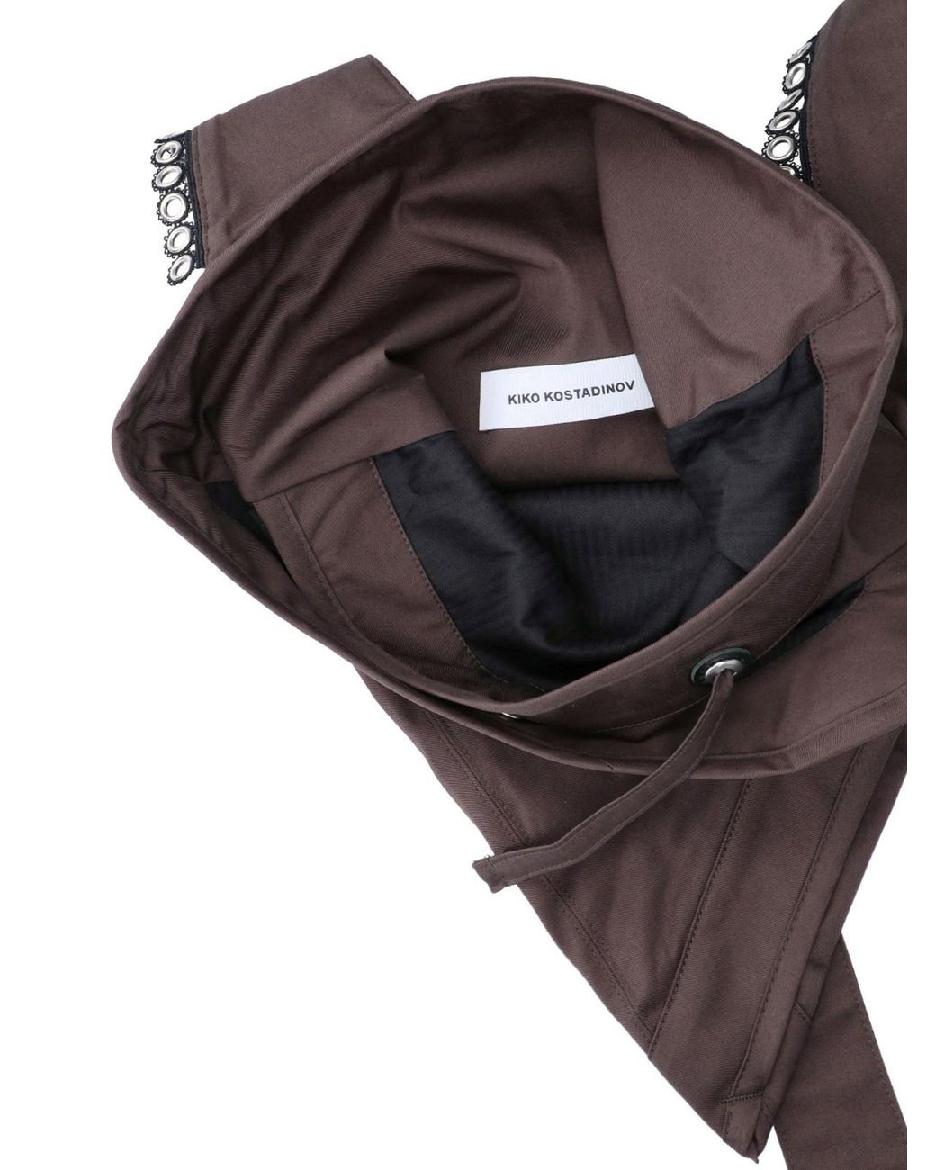 Kiko Kostadinov Brown Shoulder Pouch "Kest" for men