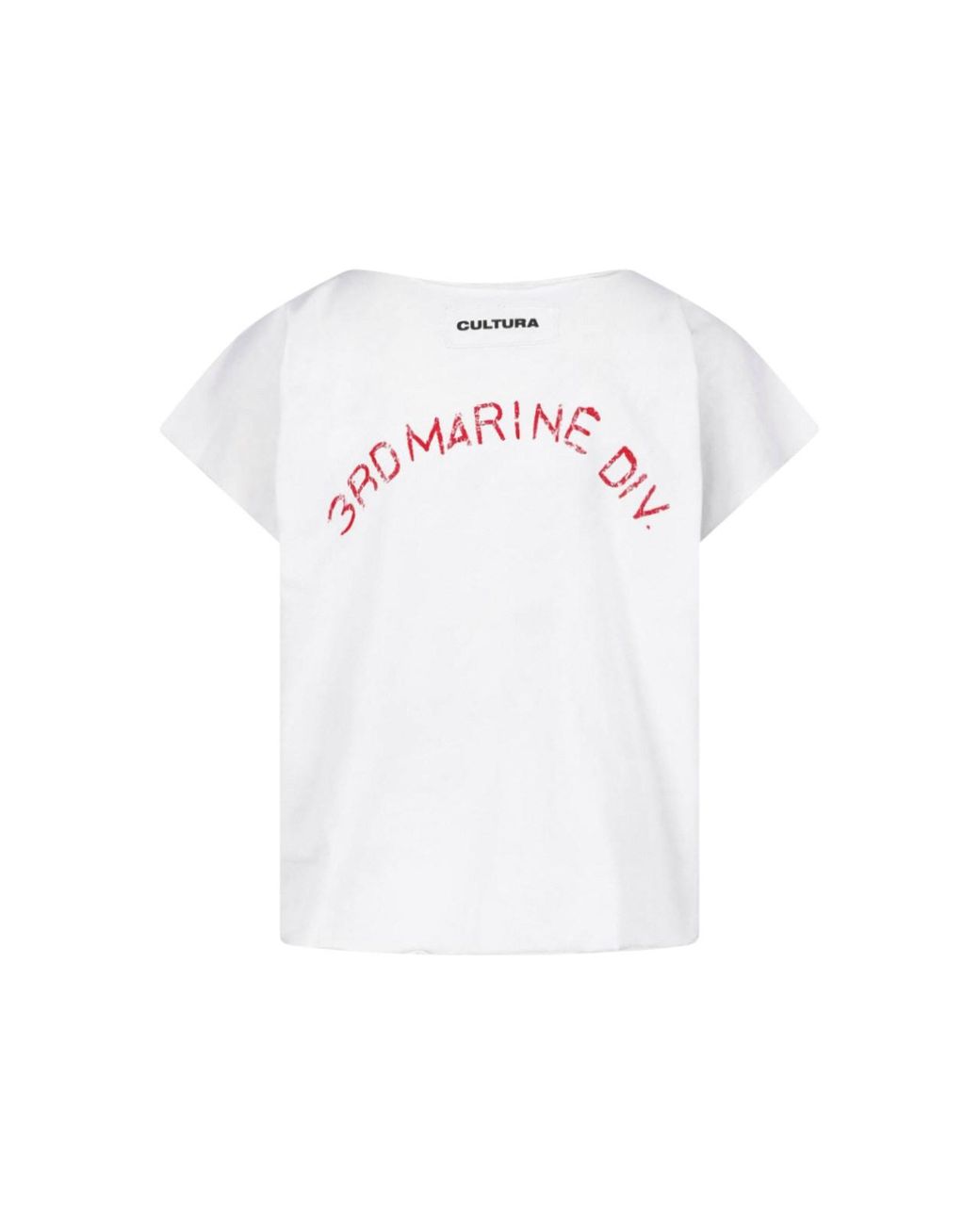 Cultura White T-Shirt Logo for men