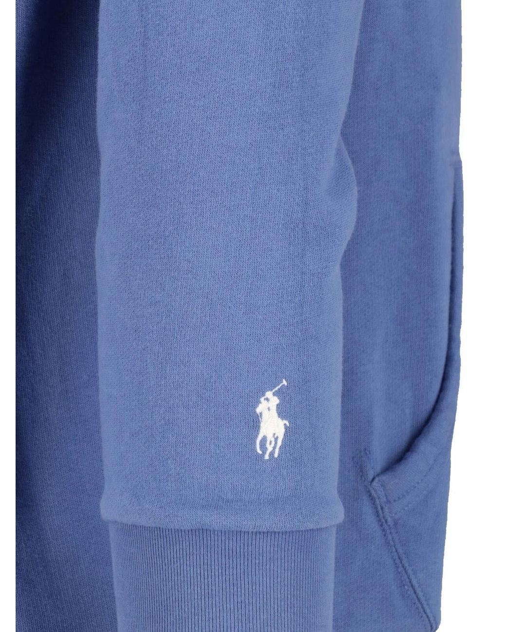 Polo Ralph Lauren Blue Hooded Sweatshirt Logo for men