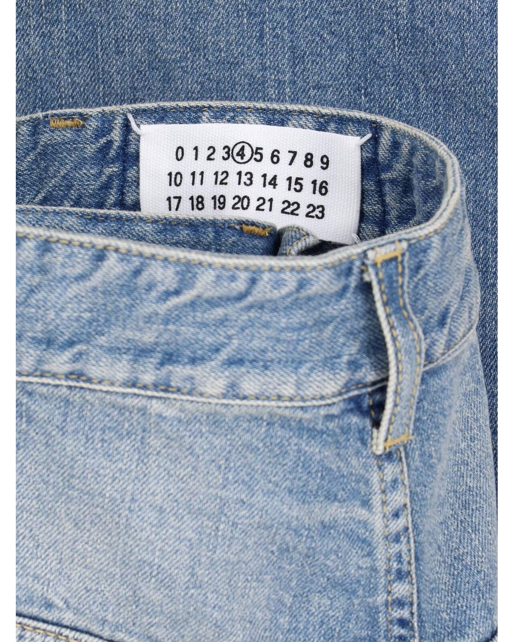 Maison Margiela Blue Wide-Leg Jeans