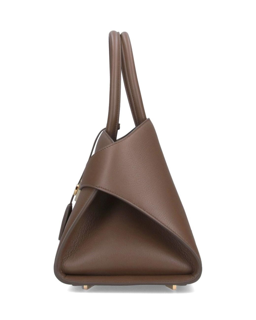 Ferragamo Brown Medium Two-Tone Handbag "Hug"