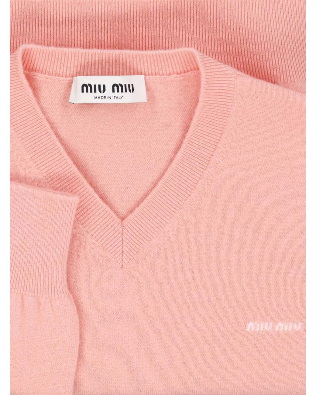 Miu Miu Pink Virgin Wool Sweater