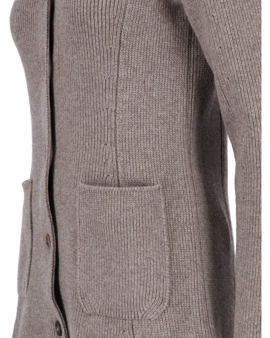 Malo Gray Cashmere Cardigan