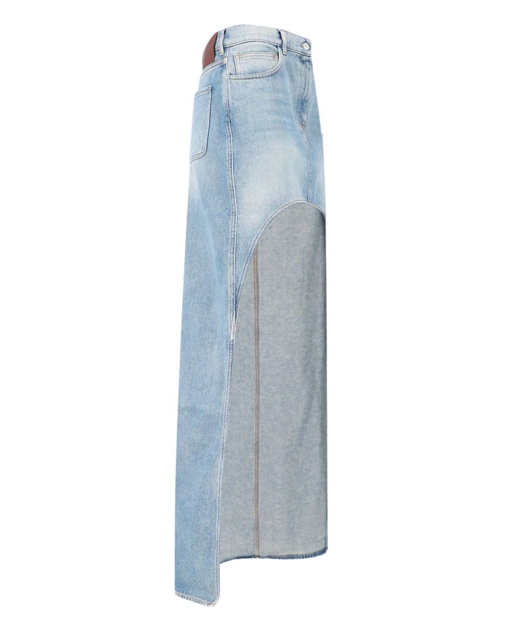Courreges Blue Skirts Cotton