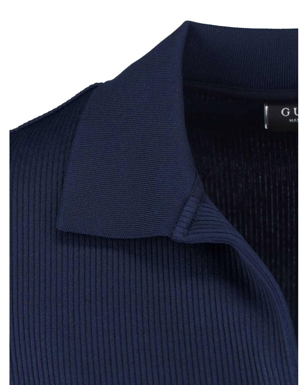 Gucci Blue Cotton Jersey Mini Dress