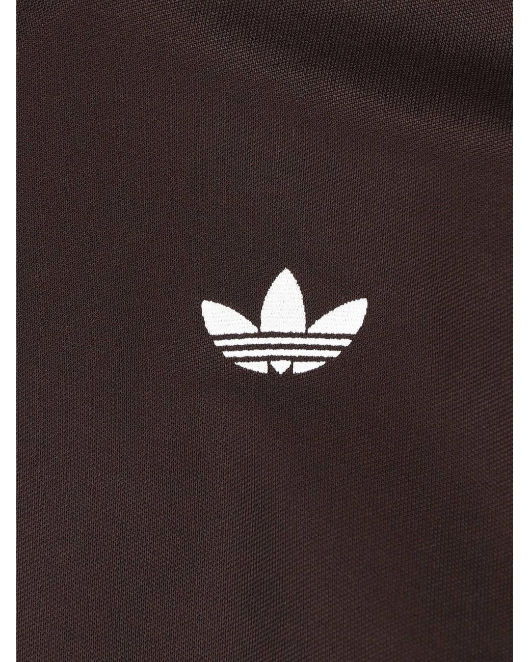 Adidas Brown Zip Hoodie "Firebird" for men