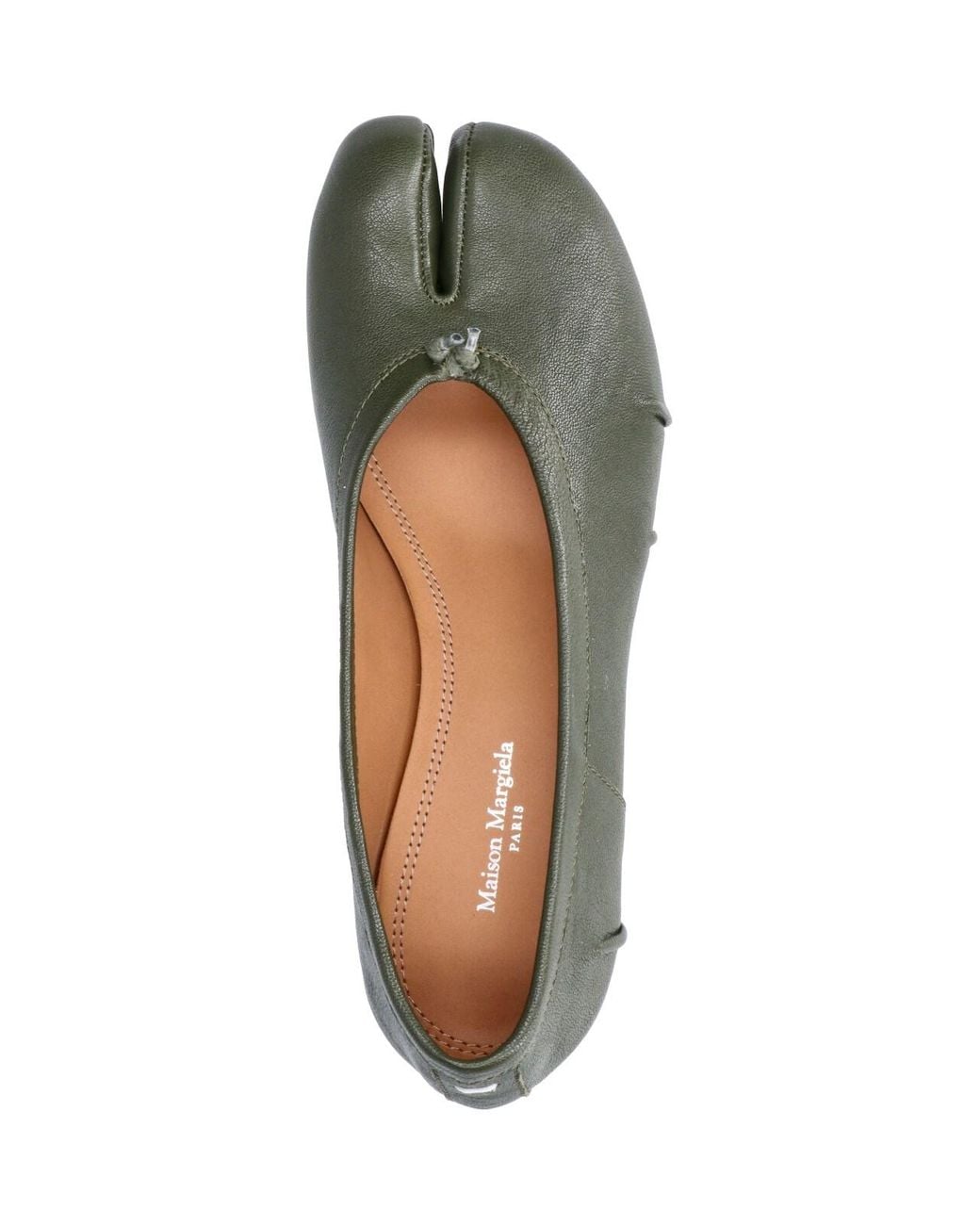 Maison Margiela Green Ballet Flats “Tabi”