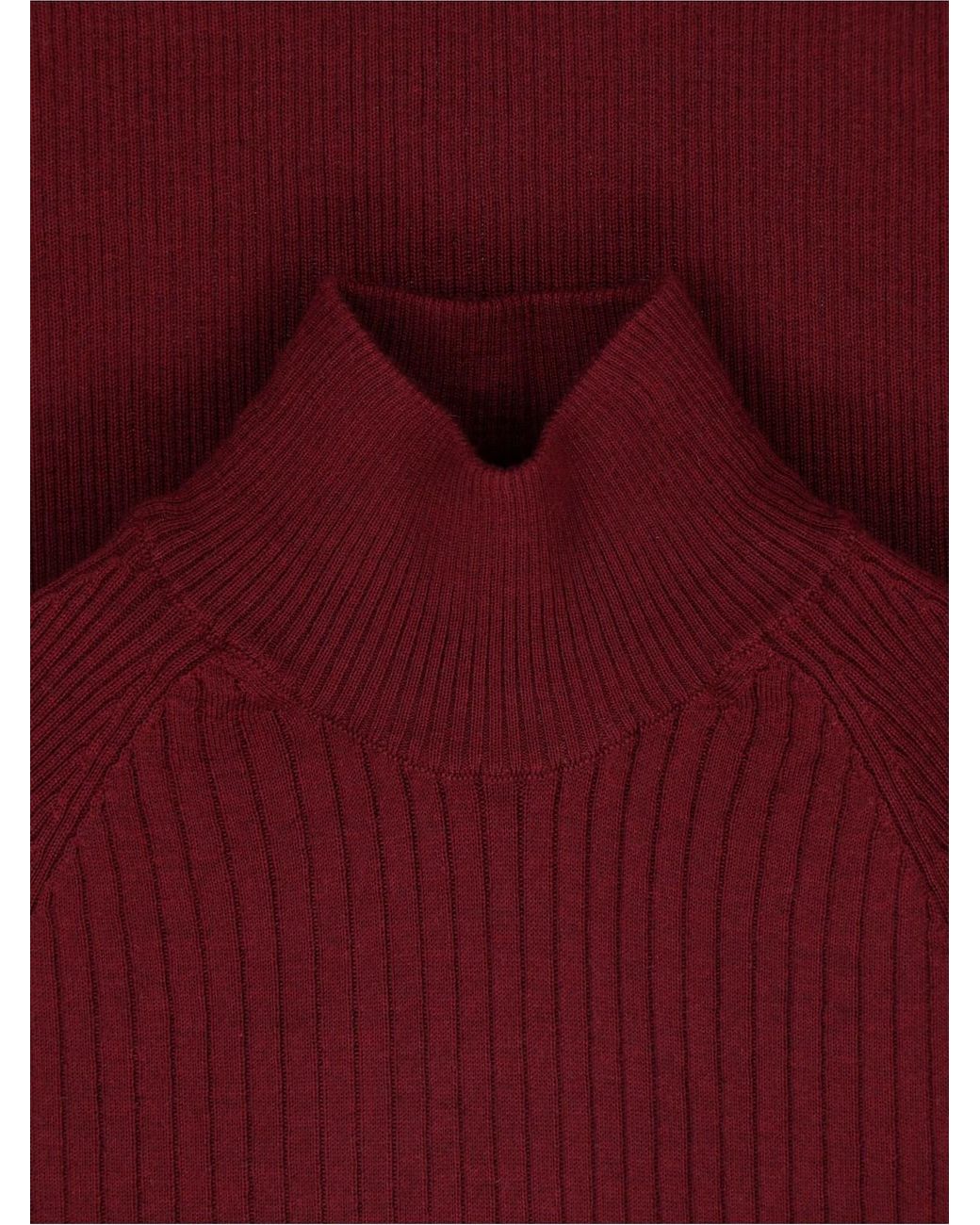 Sa Su Phi Red Cashmere And Silk Sweater