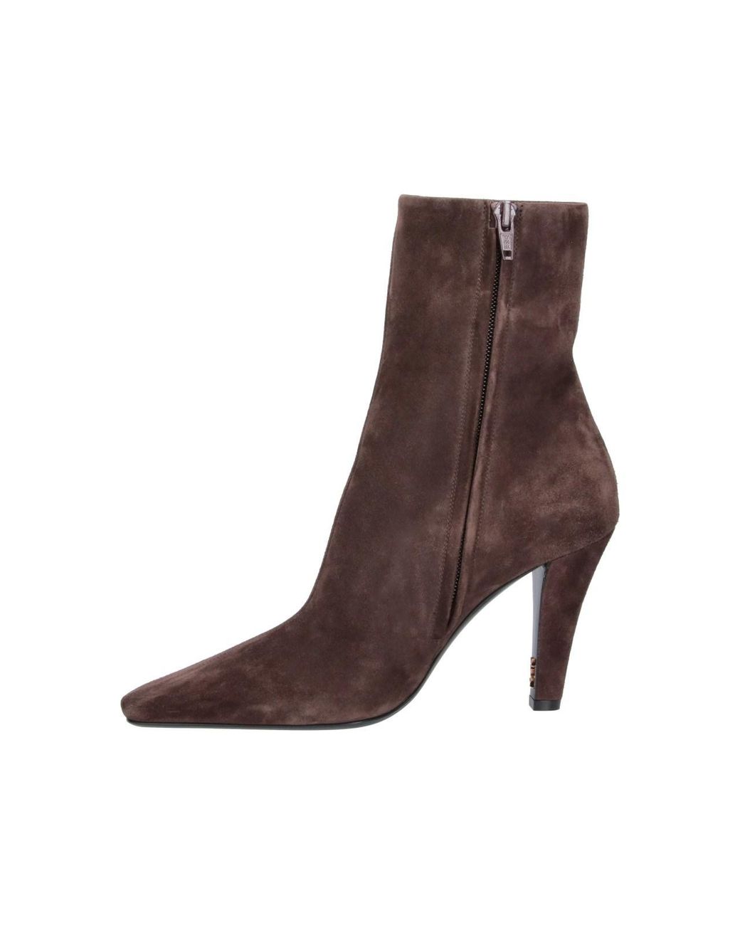 Saint Laurent Brown Ankle Boots "Jill"