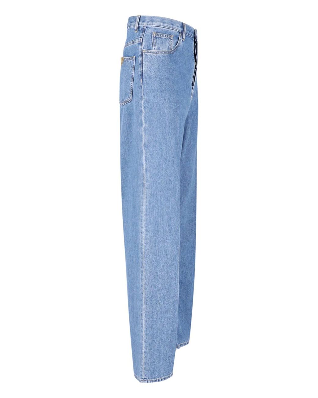 Valentino Blue Straight Jeans "Vgold" for men