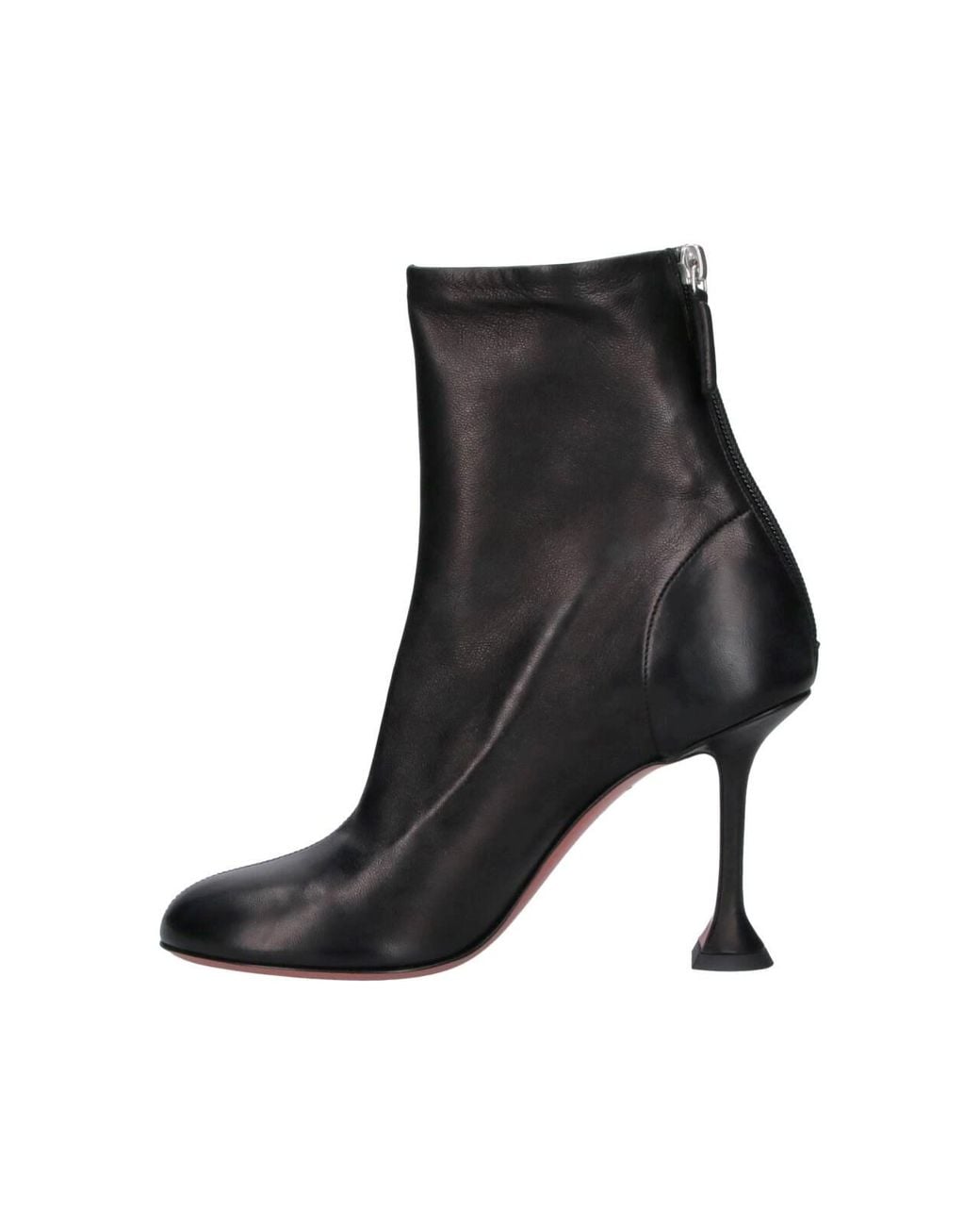 AMINA MUADDI Black Leather Ankle Boots