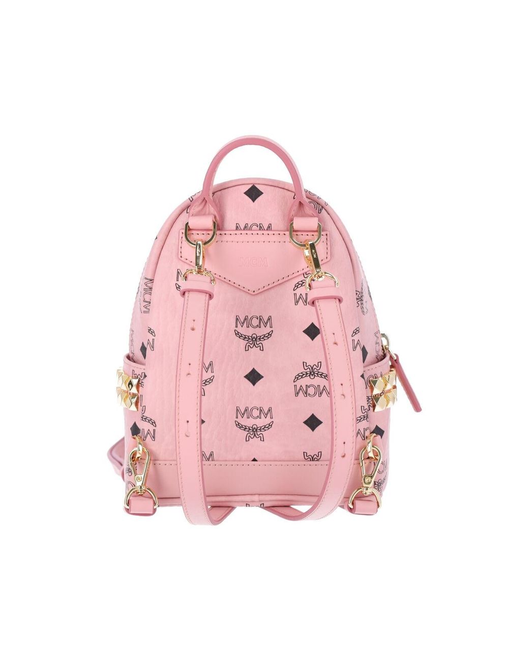 MCM Pink Mini Monogram Backpack for men
