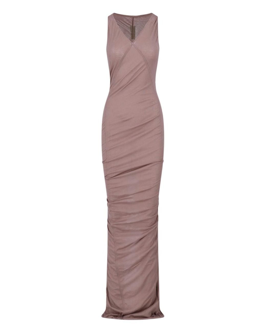 Rick Owens Purple Draped Maxi Dress