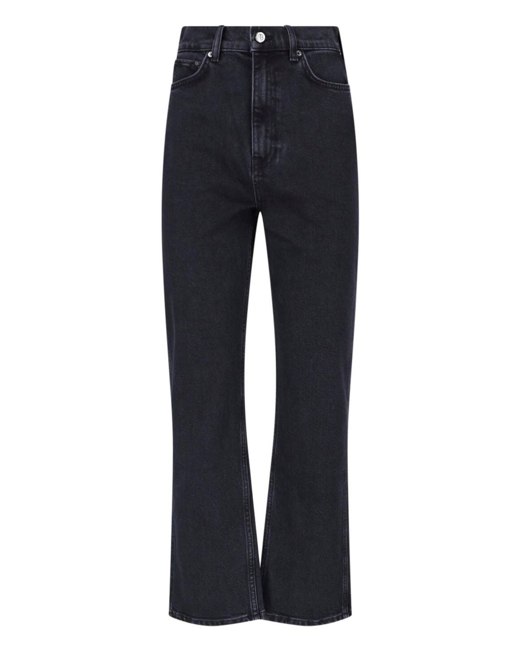 Anine Bing Blue High-Rise Flare Jeans